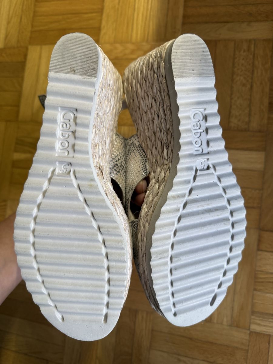 Gabor Scarpe da donna: Gabor Sandalen Keilabsatz Schlangenmuster Gr. 38 – Usato da Rorbas venduto da SimS0n 4