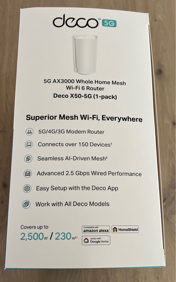 TP-Link Modem & Router: TP-Link Deco X50-5G AX3000 Wlan Router NEU – Nuovo e nell'imballaggio originale da Wuppenau venduto da Alfreg 3