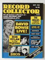 Record Collector Sept 1988 No 109 Bowie Dylan Hollies Bros 