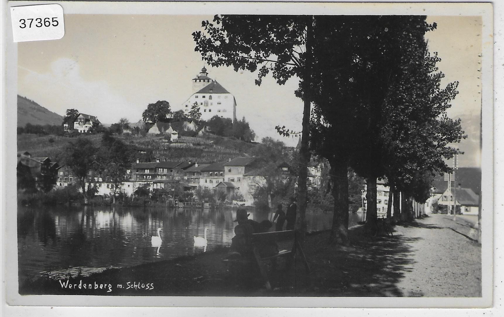 Ansichtskarten: Werdenberg mit Schloss – Gebraucht aus Ettingen von Kartenplanet