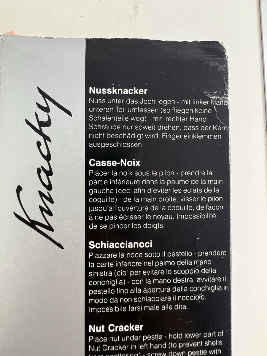 Appareils de cuisine: Nussknacker INCA, Schweizer Klassiker 1960er – Neuf avec emballage d'origine à Betschwanden par Dognose 4