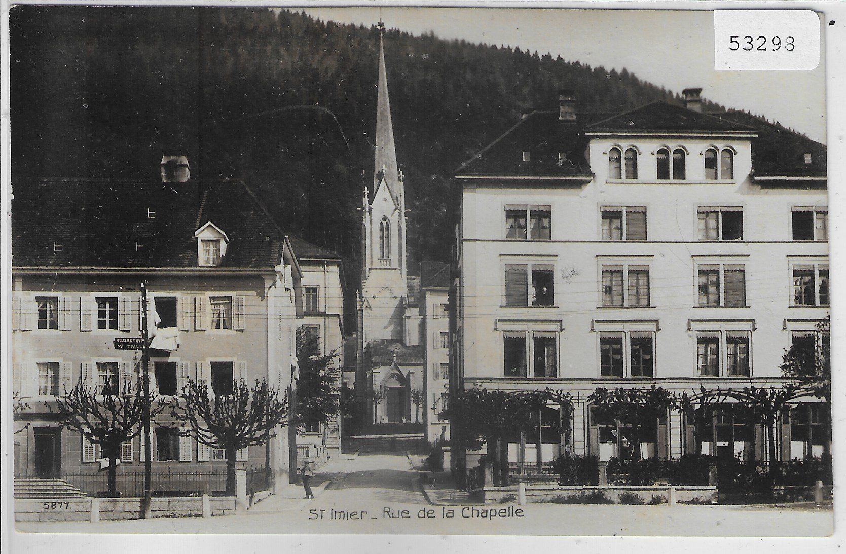 Cartoline postali: St. Imier - Rue de la Chapelle – Usato da Ettingen venduto da Kartenplanet