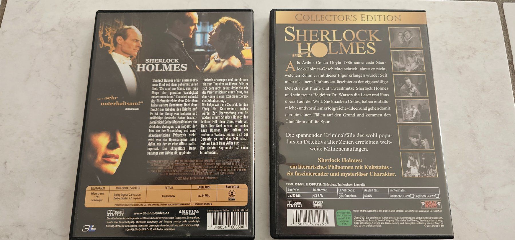 Tutti i DVDs: SHERLOCK HOLMES / 4 DVD- Sammlung – Usato da Geuensee venduto da jes_9xyk 1