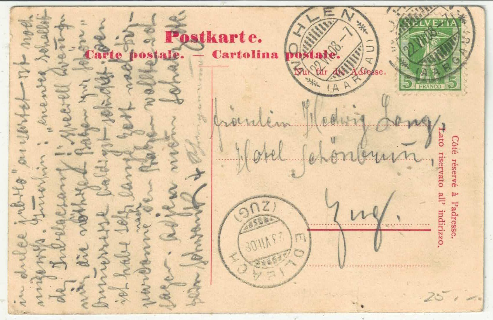 Cartoline postali: Gruss aus Wohlen – Usato da Ettingen venduto da Kartenplanet 1
