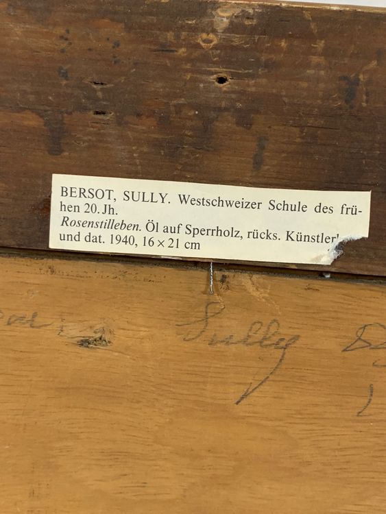 Sully Bersot (XX) Stilleben Gemälde Kaufen auf Ricardo