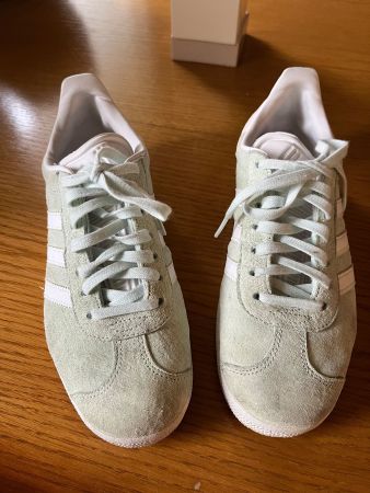 Adidas Gazelle T 38 2/3 Vert d'eau - Baskets en daim👟💚