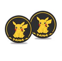 2x Pokemon Untersetzer Pikachu Ø7cm Silikon Nicht-slip Auto