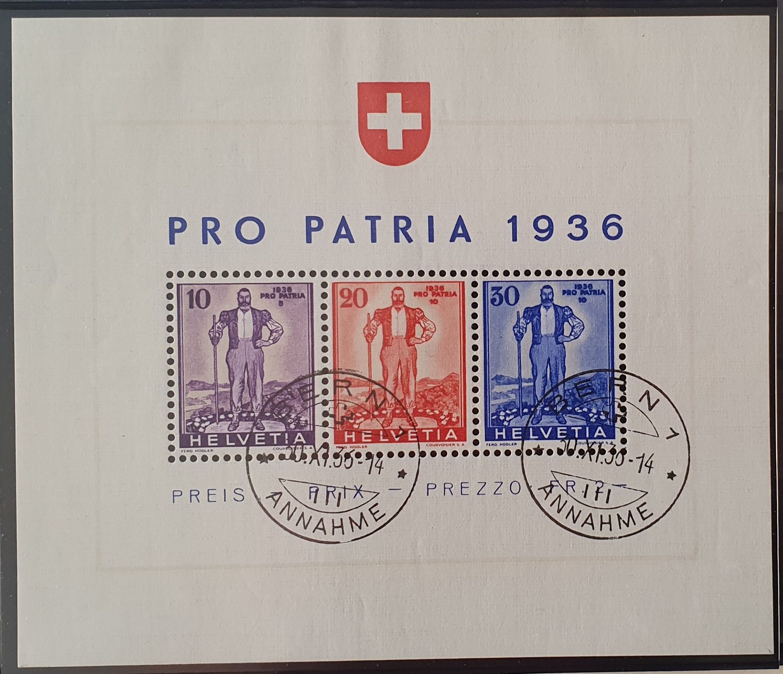 Alle Briefmarken: PRO PATRIA BLOCK W8 gestempelt! mit Attest – Gebraucht aus Kreuzlingen von Rschweiz1