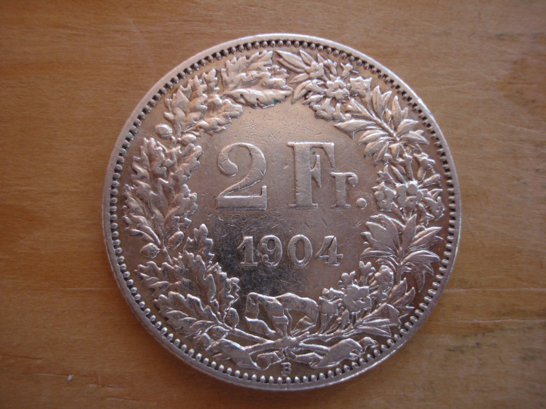 Alle Münzen: (C1) 2 Franken 1904 SS-VZ – Gebraucht aus Erlach von Net-Coins