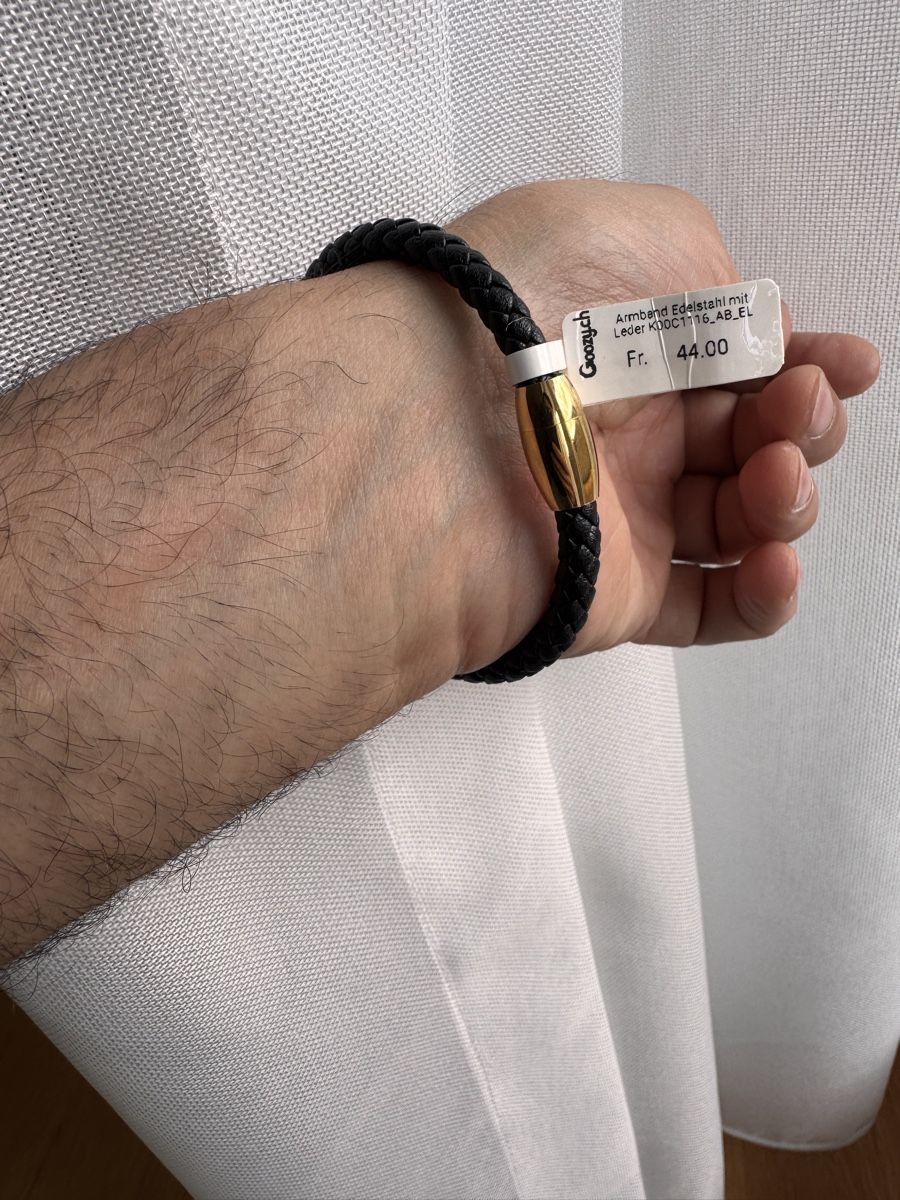 Bracciali & Braccialetti: Armband Leder und Gold Farbe  – Nuovo (secondo la descrizione) da Luzern venduto da Hdraksy 4