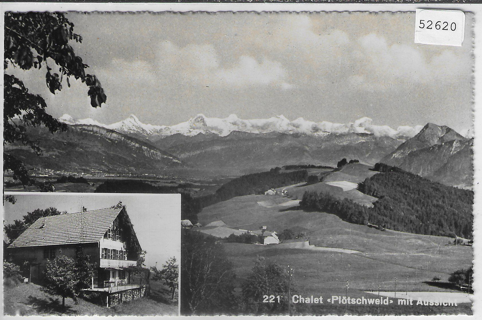 Ansichtskarten: Chalet "Plötschweid" ob Riggisberg – Gebraucht aus Ettingen von Kartenplanet