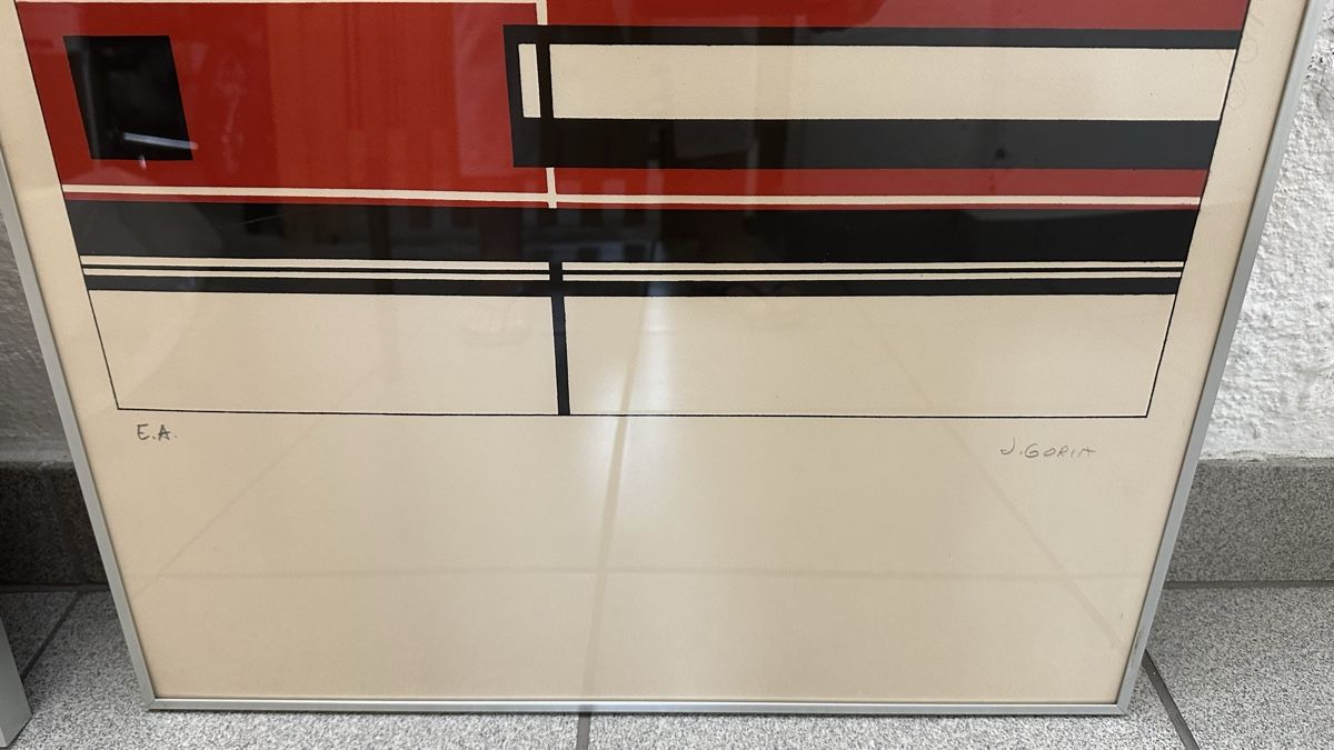 Grafica & Litografie: Jean Gorin | Serigraphie | Sujet M | 3 Teile – Usato da ZÜRICH venduto da Schnauk 3