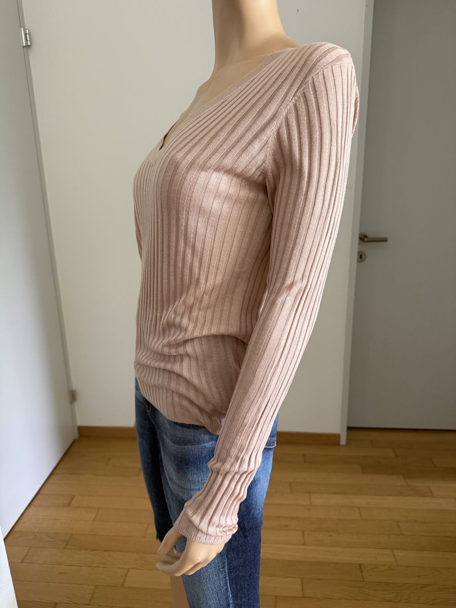 H&M Maglioni & Felpe: H&M Feinstrickpullover Beige Gr. S Longsleeve Langarmshirt – Usato da Glattpark(Opfikon) venduto da neu_z6sm 1