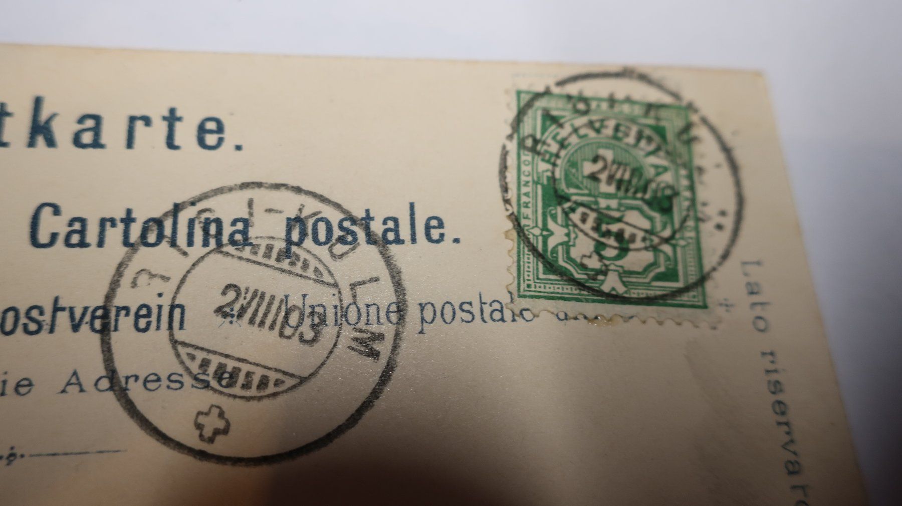 Ansichtskarten: Gruss vom Rigi  1903 – Gebraucht aus Cormoret von Pascalll2001 6