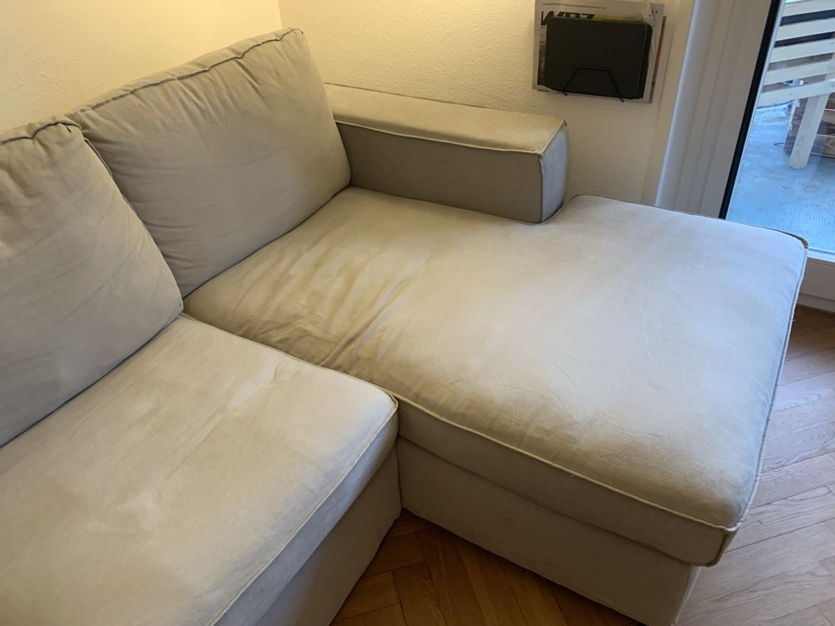 Micasa Divani: Ecksofa hellgrau Stoff mit Recamiere guter Zustand – Usato da Basel venduto da man_jk8l 3