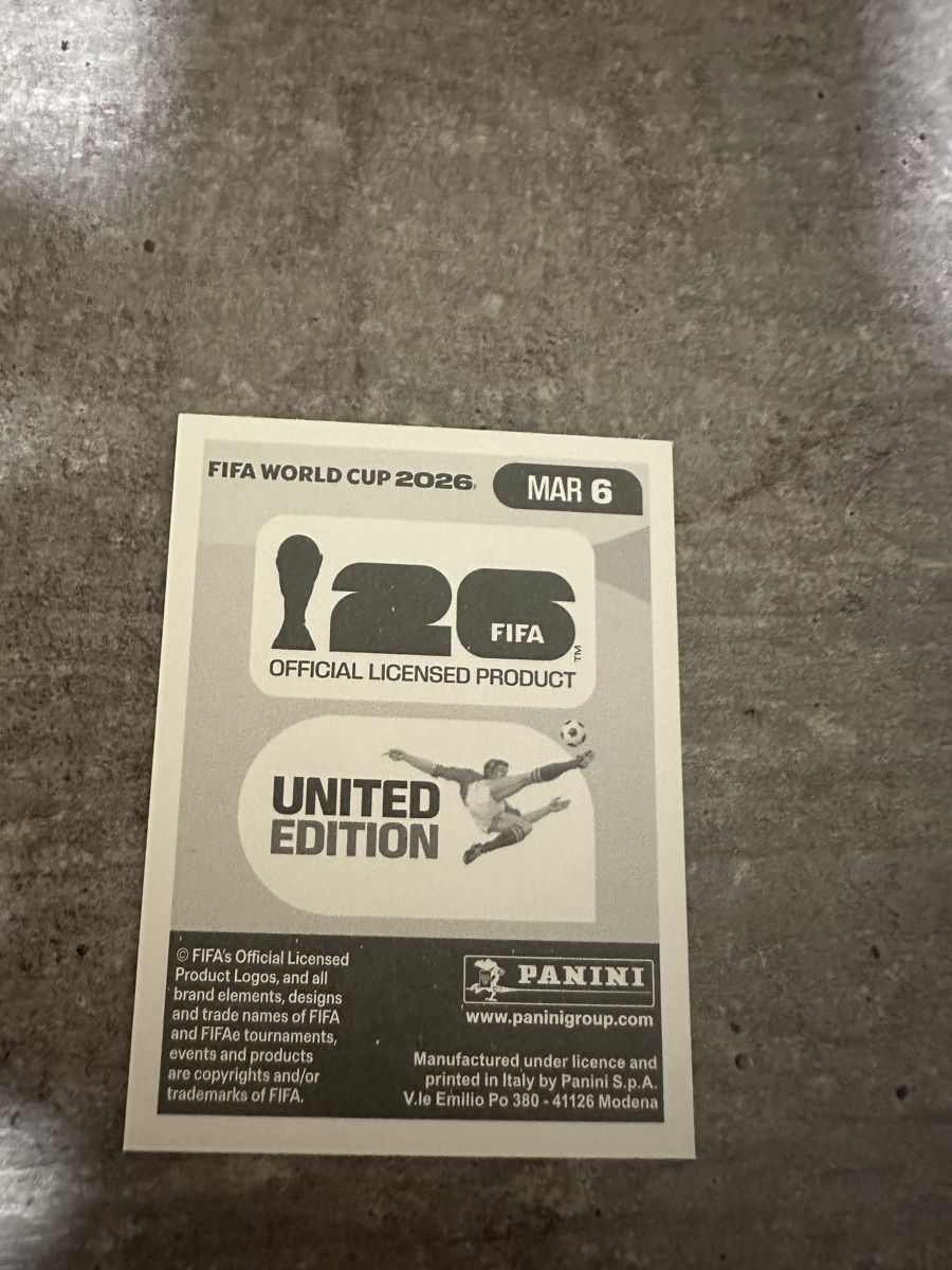 Panini Carte collezionabili: MAR 6 , FIFA WORLD CUP 2026 PANINI  – Nuovo (secondo la descrizione) da Frauenfeld venduto da 1PegPeg1 1