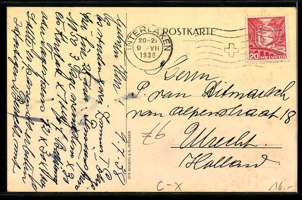Cartes postales: Interlaken, Schwestern Hodel, Villa Pens – D'occasion à Berlin par bartko-reher 1