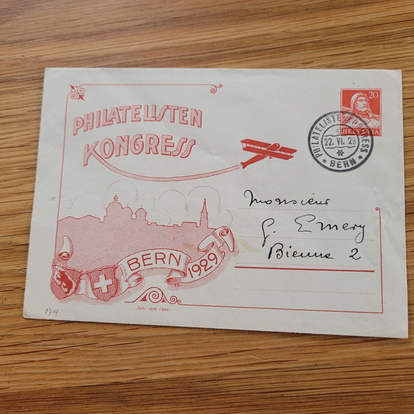 Tous les timbres: Luftpost GS Bern 1929 Bienne – D'occasion à Biel/Bienne par Destockweb