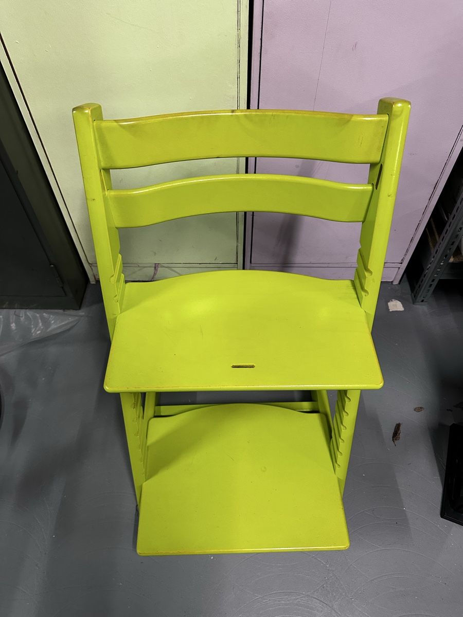 Stokke Hochstühle: Chaise haute Stokke avec coussin rayé – Gebraucht aus Leytron von TipTop1912 2