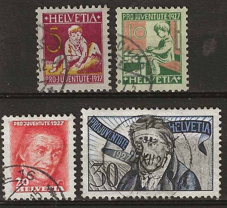 Alle Briefmarken: PJ027 - Pro Juventute 1927 obl. – Gebraucht aus Trélex von Phil_Albert