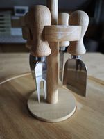 Käseteller mit Messerset