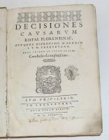 "Decisiones causarum Rotae Florentinae", Druck von 1587