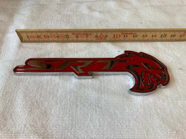Dodge SRT Hellcat Emblem - rot - neu