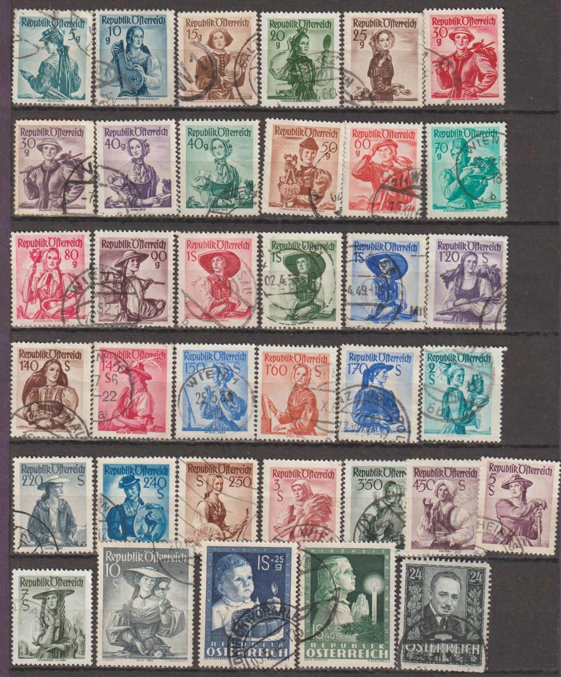 Alle Briefmarken: Autriche lots variés bons état – Gebraucht aus Crans-Montana von kira56
