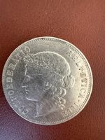 Pièce 5 Francs Suisse 1892 argent bon état