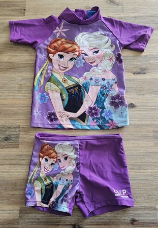 Badeanzug Set Mädchen Grösse 104 Violett Disney Frozen