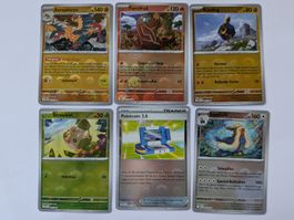 6-teiliges Pokémon Karten-Set in deutscher Sprache! 