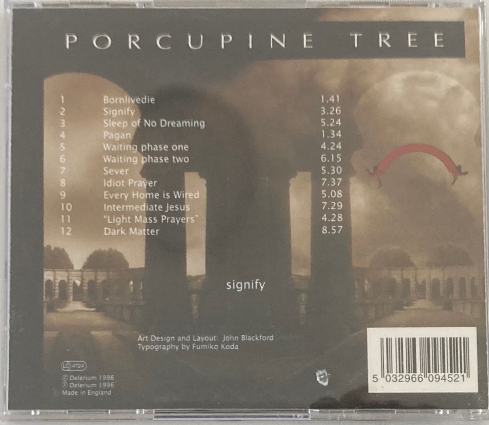 CD: PORCUPINE TREE - SIGNIFY – Usato da Poliez-Pittet venduto da Newtown-Records 1