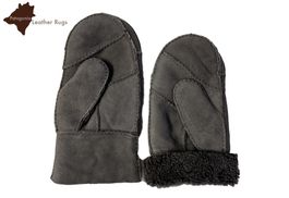 Handschuhe-Fäustlinge Lammfell