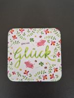 Dose "ganz viel Glück" 10x10x3.5 cm