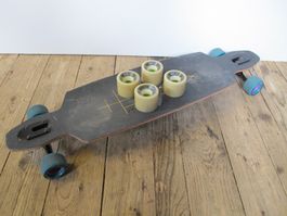 Goldcoast Slalom Skateboard + Ersatzrollen, Longboard, 102cm