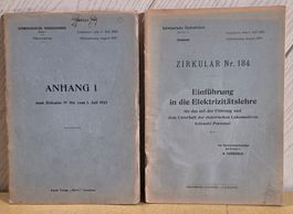 SBB - Einführung in die Elektrizitätslehre - 1.Juli 1923 !!