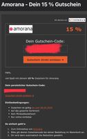 Amorana - 15 % Gutschein