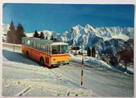 FLUMS FLUMSERBERG Postauto mit Sichelchamm und Grabsberg