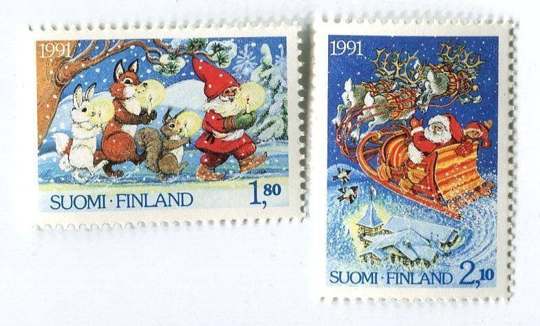 Tous les timbres: Briefmarken "Weihnachtsmann". Finnland. – Neuf avec emballage d'origine à Basel par Butsch5