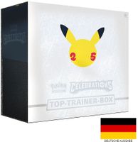 Pokémon Celebrations Top-Trainer-Box / OVP DE / 25. Jubiläum