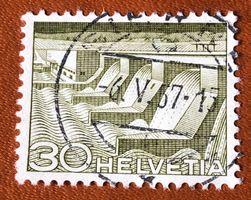 Nr.303 mit Stempel Technik und Landschaft   