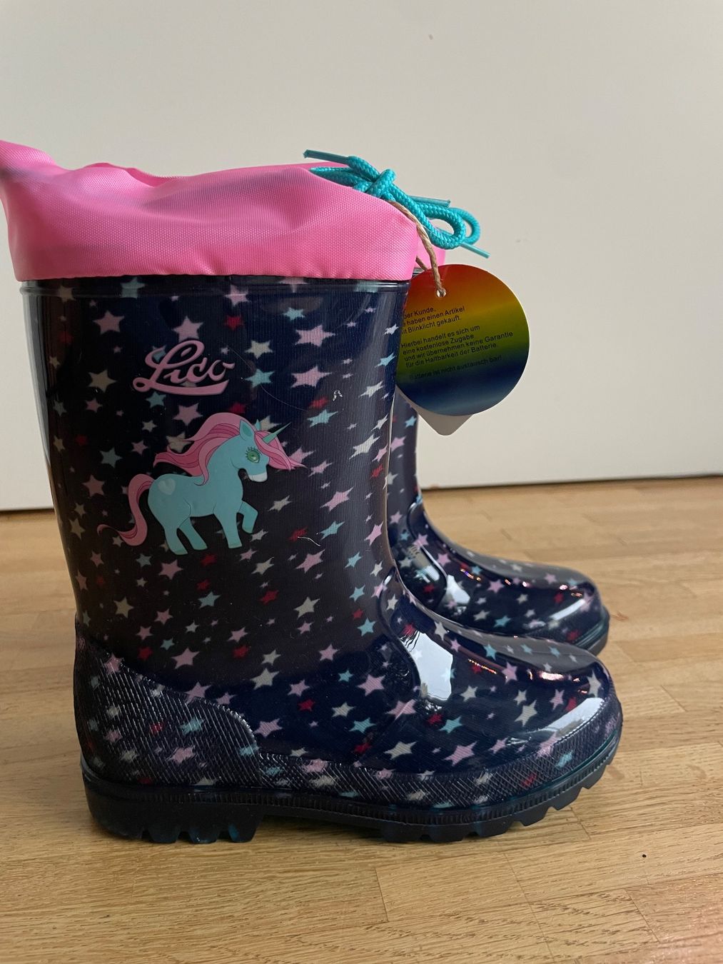 Scarpe per ragazze: NEU Kinder Gummistiefel mit Powerlight, Gr 31 – Nuovo e nell'imballaggio originale da Zürich venduto da KC123 1