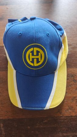 HC Davos Fan Cap Baseball Cap blau gelb gestickt verstellbar