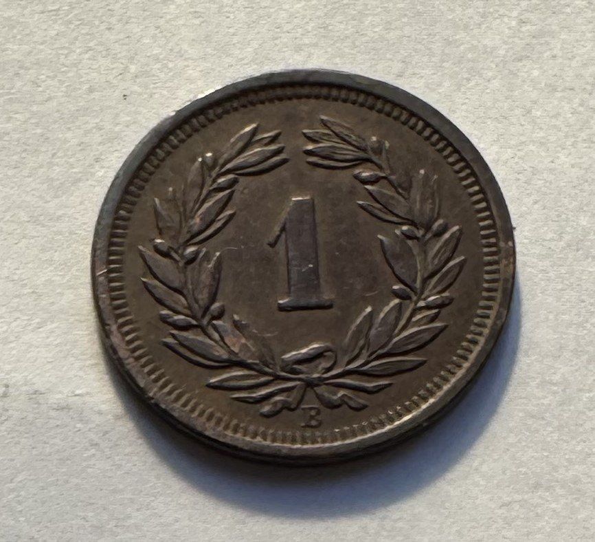 Alle Münzen: 1895 1 Rappen unz – Neu (gemäss Beschreibung) aus Kirchberg SG von Helveticus00 1