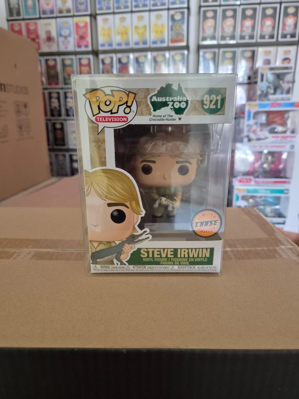 Funko Figuren: Funko Pop Steve Irwin #921 – Chase Edition – Neu und originalverpackt aus Sisseln AG von schenk-figuren
