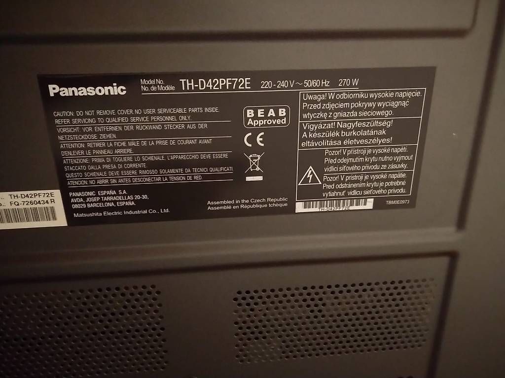 Panasonic Televisori: Panasonic Fernseher – Usato da Susten venduto da Pingu6991 1