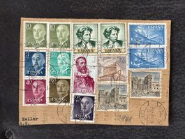 Timbres-poste Espagne variété série diverses 1968