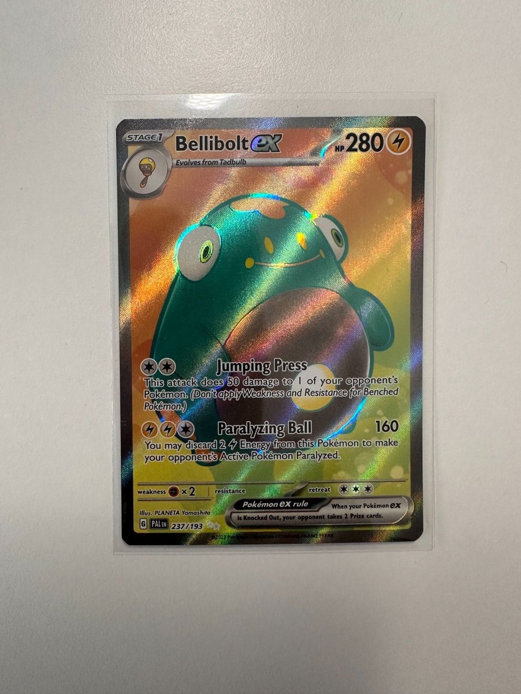 Pokémon Carte collezionabili: Bellibolt ex - Paldea Evolved - Ultra Rare - 237/193 - EN – Nuovo (secondo la descrizione) da Langenthal venduto da _-Kaktus-_