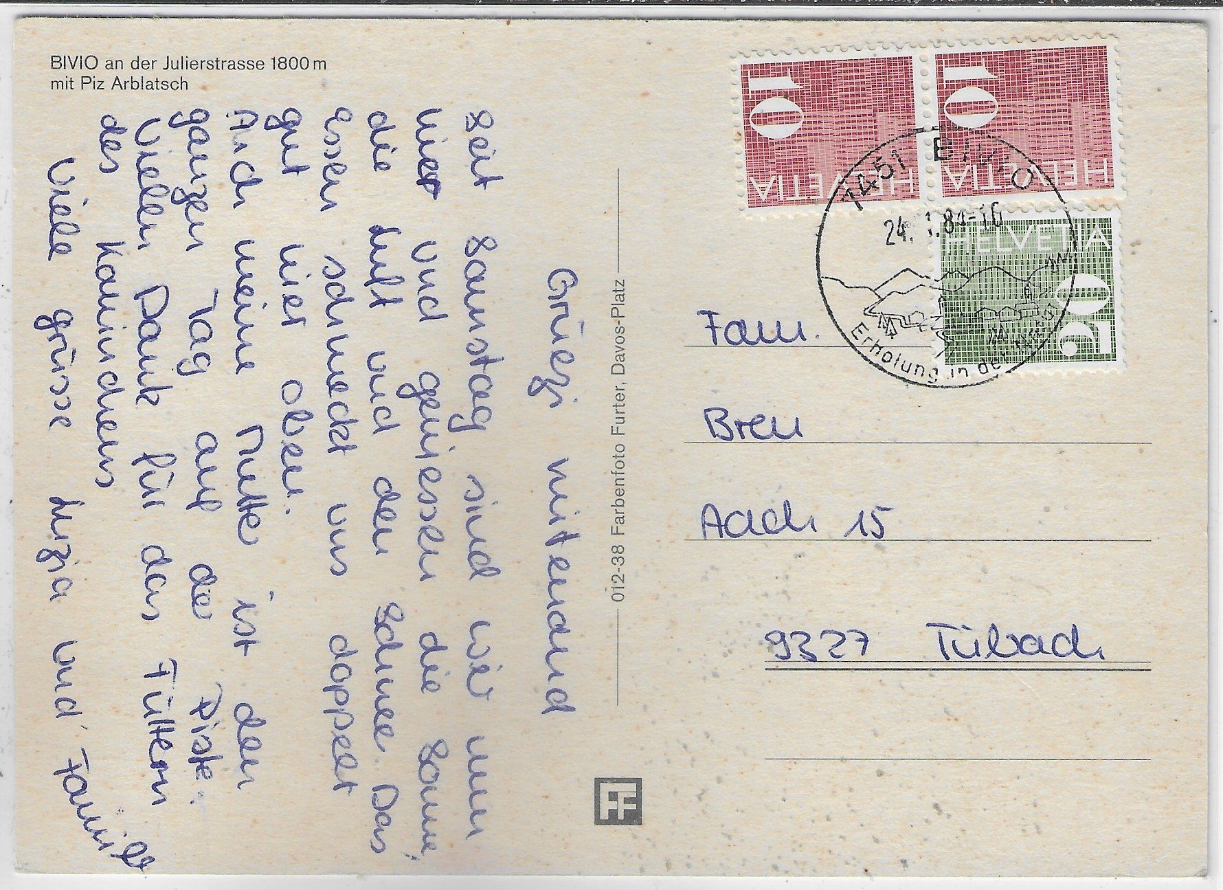 Cartoline postali: Bivio im Winter – Usato da Ettingen venduto da Kartenplanet 1