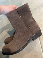 Braune Levis Boots Gr. 39 - gefüttert Leder Wildleder